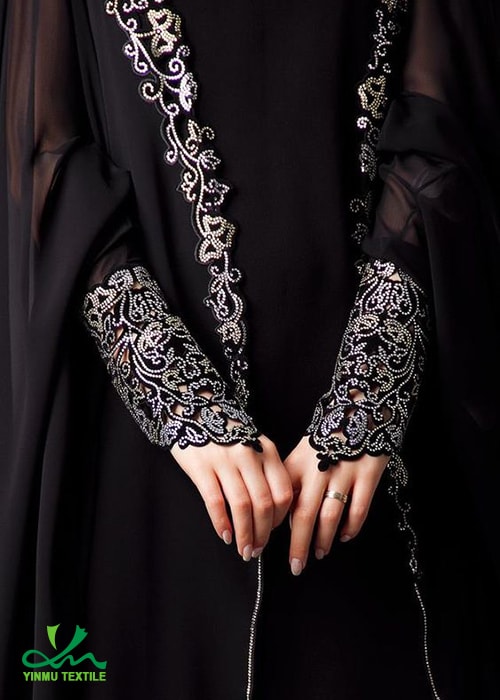 abaya dress crystal design